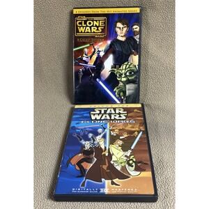 2 STAR WARS DVD's The Clone Wars Vol 1 and The Clone Wars A Galaxy Divided‎